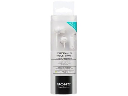 Гарнитуры SONY MDR-EX15AP белый